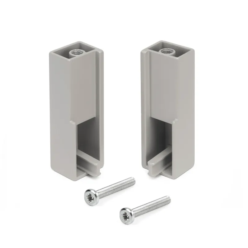 Set završetaka za šipku vješalice LUXE - gornja montaža / Bež