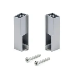 Set završetaka za vješalicu LUXE - gornja montaža / Aluminij