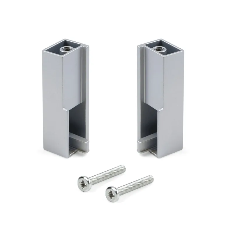 Set završetaka za vješalicu LUXE - gornja montaža / Aluminij