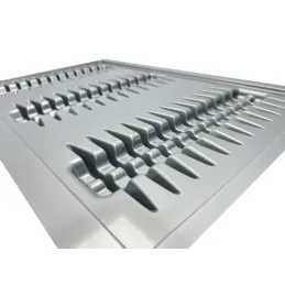 Držač za tanjure za ladicu 800 mm / Siva metalik