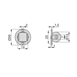 Kolut za urezivanje MINI - 10 kom / Crna