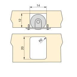 Kolut za urezivanje MINI - 10 kom / Crna