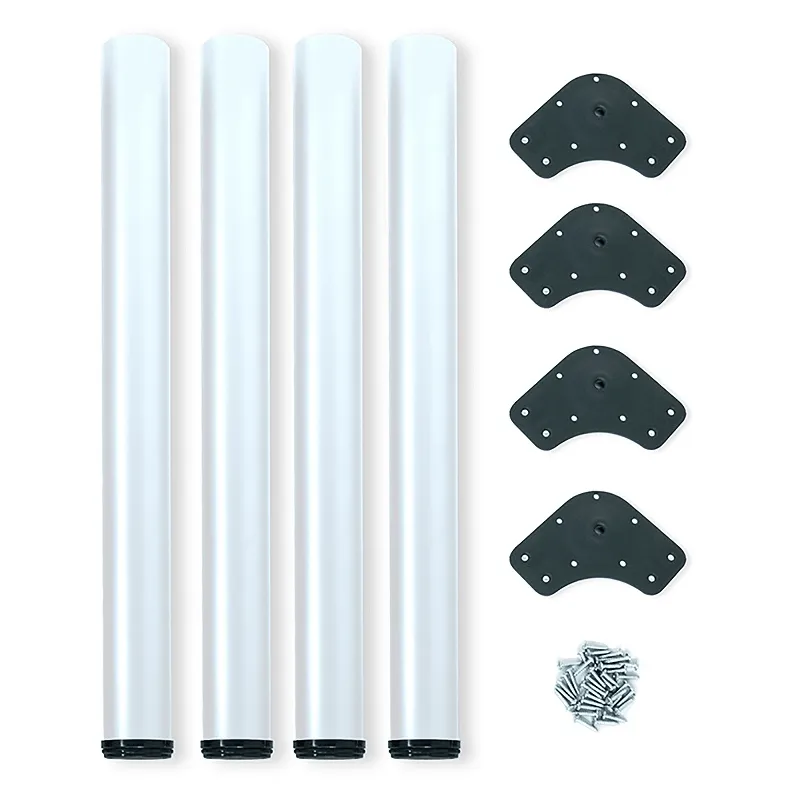 Set od 4 komada stolnih nogu ORION / Mat bijela