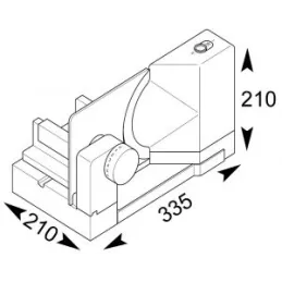 Ugrađeni rezač za ormarić RITTER E118