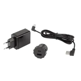 Interijer 2 x USB punjač za stol 35 mm / Crna mat