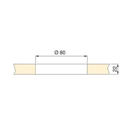 Prolaznica za kabele PLASTWIN / Bijela