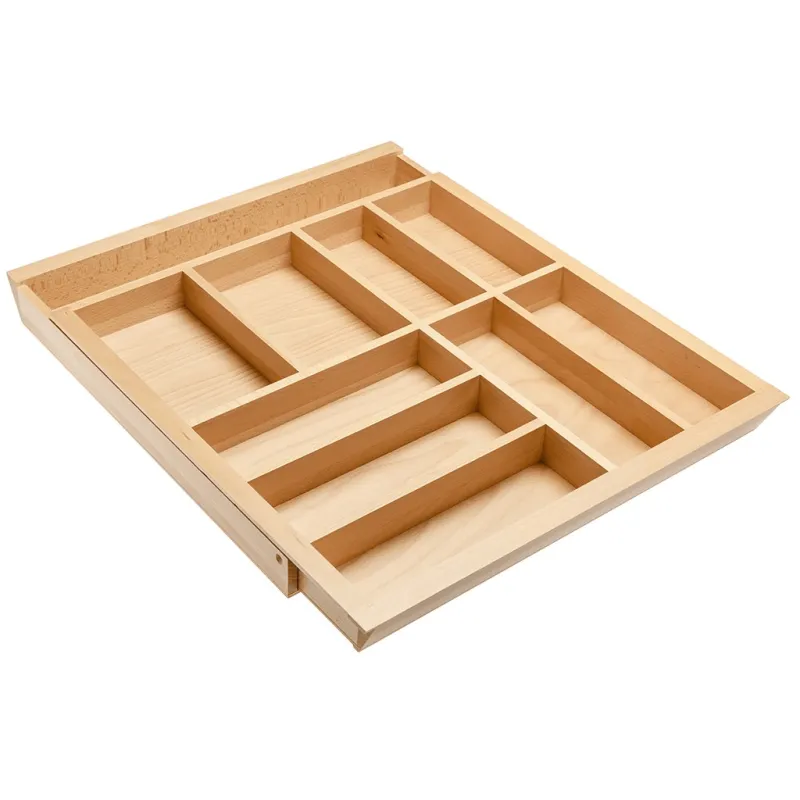 Drveni podesivi organizator za pribor UNIVERS do dubine 500 mm / Bukva