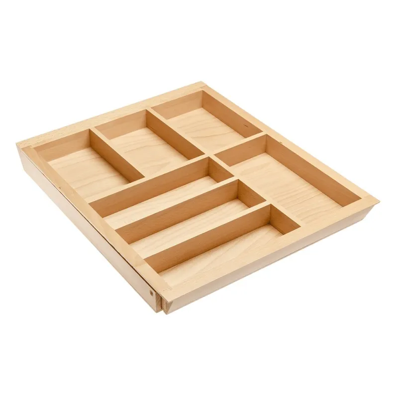 Drveni podesivi organizator za pribor UNIVERS do dubine 450 mm / Bukva