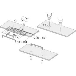 Označavajući predložak za drške HETTICH
