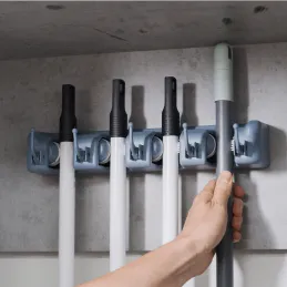 Univerzalna vješalica za metle i mopove / Siva