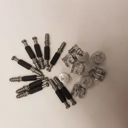 Set spojnog okova s polugom + ekscenter 18 / Nikal - 10 komada