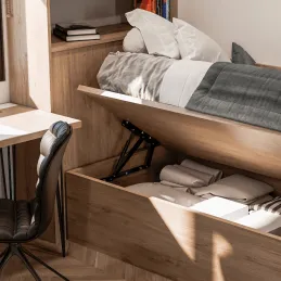 Set okvira za podizanje kreveta s klipovima za širinu CANAPE 90 / Crna