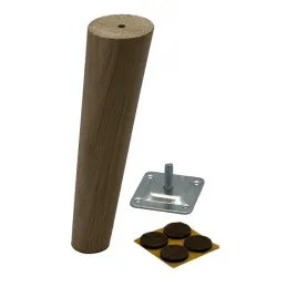 Drvena nogica za namještaj D45 AGOS / Lakirani hrast