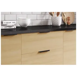 Ručka za rub vrata MIKE / Crna mat struktura