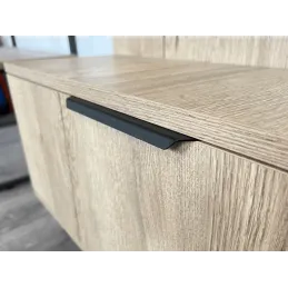 Ručka za rub vrata MIKE / Crna mat struktura