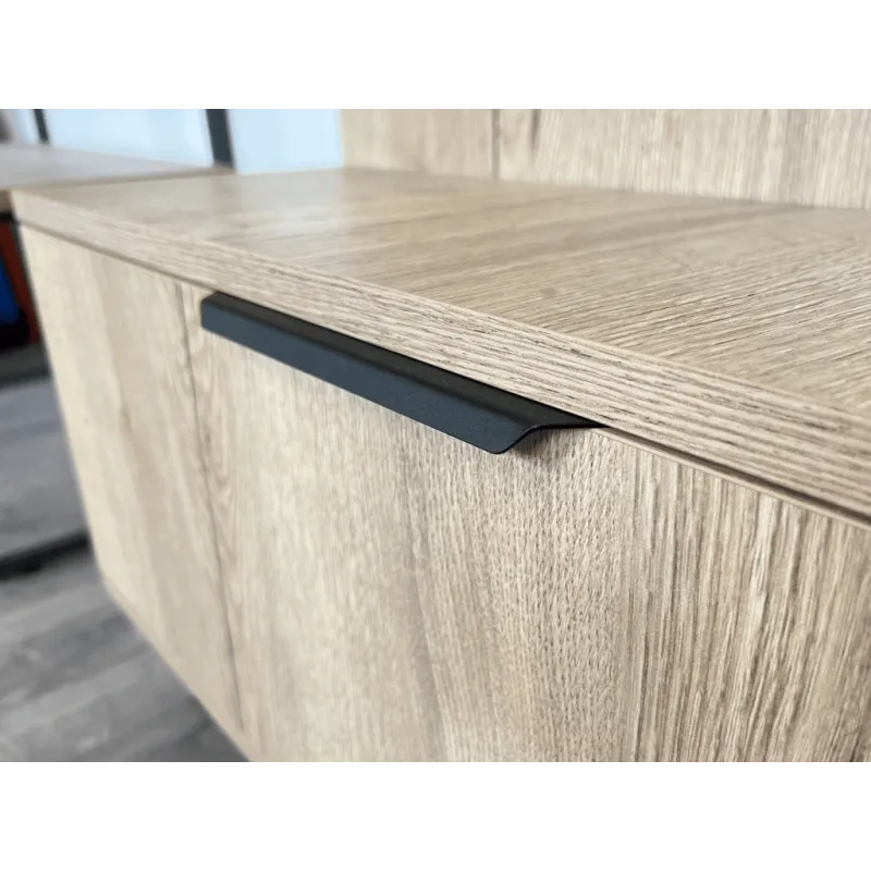 Ručka za rub vrata MIKE / Crna mat struktura