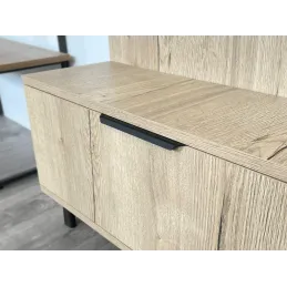 Ručka za rub vrata MIKE / Crna mat struktura