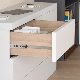 Ležajna vodilica s prigušivanjem i otvaranjem bez ručki 45 mm LUX