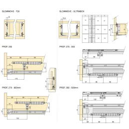 Prigušivač za obične izvlačne ladice i metalboxove / Antracit