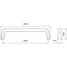 Ručka ROMEO / Crna mat