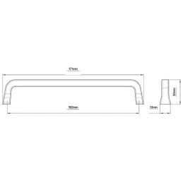 Ručka ROMEO / Crna mat