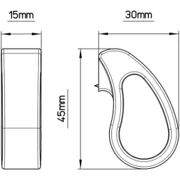 Ručka knopka ROBIN / Brušeni mesing