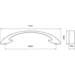 Ručka ROBIN / Crna mat
