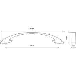 Ručka ROBIN / Brušeni nikal