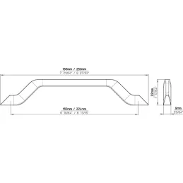 Drška NICE / Crna mat