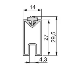 Set od 2 komada vješalica s brtvom LUXE s držačima / Bež