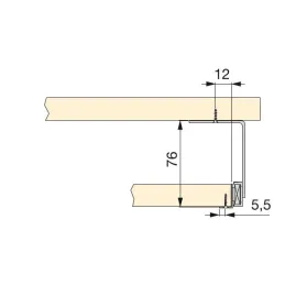 Obični izvlačni nosač za tipkovnicu / Sivi