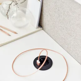 Unutarnja utičnica VERSATAG 1 x 230V + USB / Crna mat