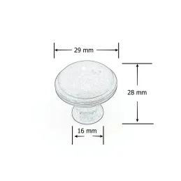 Ručka knopka ARLES / Starinsko srebrna