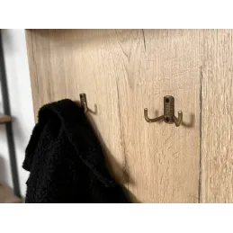 Namještajna vješalica BRUNO Mini / Mjed patina