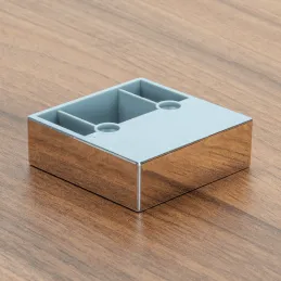 Plastična noga 20 mm 60x60 / sjajni krom