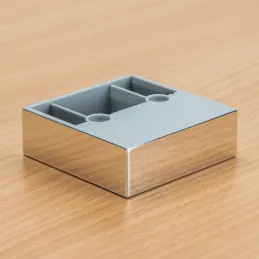 Plastična noga 20 mm 60x60 / sjajni krom