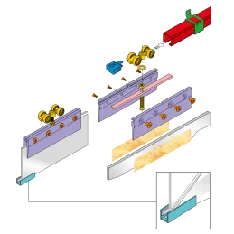 Donji vodič za staklo PORTAGLASS