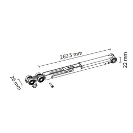 Uspornik za vrata za tračnicu K-075