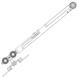 Uspornik za vrata za tračnicu K-075