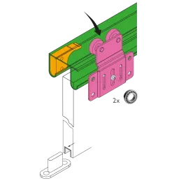 Gornja dvostruka tračnica K-050