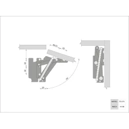Set kliznog opružnog mehanizma za vrata / Nikal