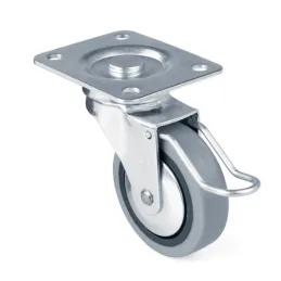 Namještajni kotačić LIBRA 60 mm s kočnicom  / Siva