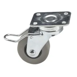 Namještajni kotačić LIBRA 60 mm s kočnicom  / Siva