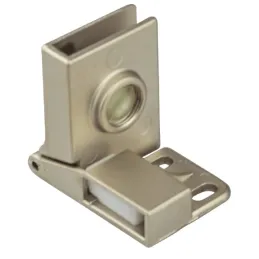 Zatvarač za staklena vrata UNION bez bušenja - Par / Saten nikl