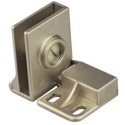 Zatvarač za staklena vrata UNION bez bušenja - Par / Saten nikl