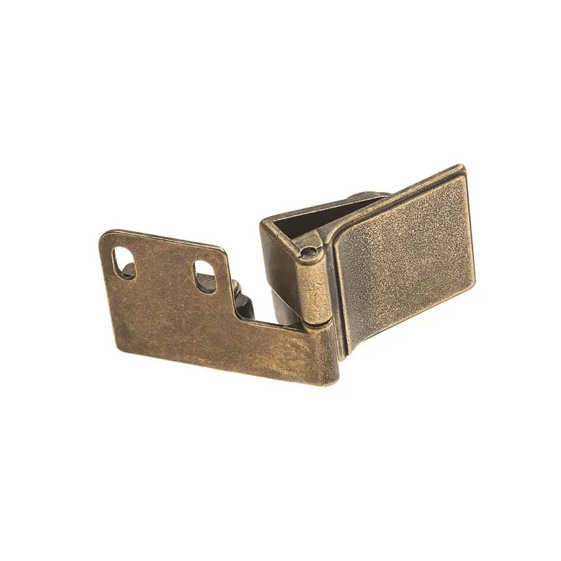 Središnji ovjes za staklena vrata UNION bez bušenja / Mjed patina