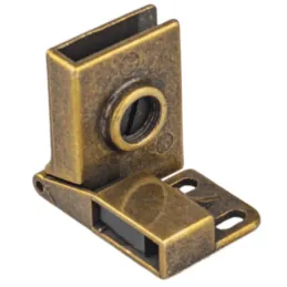 Zakrivnača za staklena vrata UNION bez bušenja - Par / Mjed patina