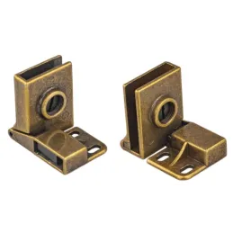 Zakrivnača za staklena vrata UNION bez bušenja - Par / Mjed patina