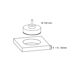 Električna utičnica Twist square 1x 230V + USB A-C / Bijela mat