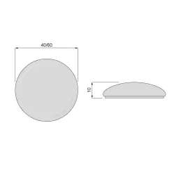 Samoljepljivi graničnik za vrata INTRO / Bež